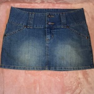 Mini Jean Skirt